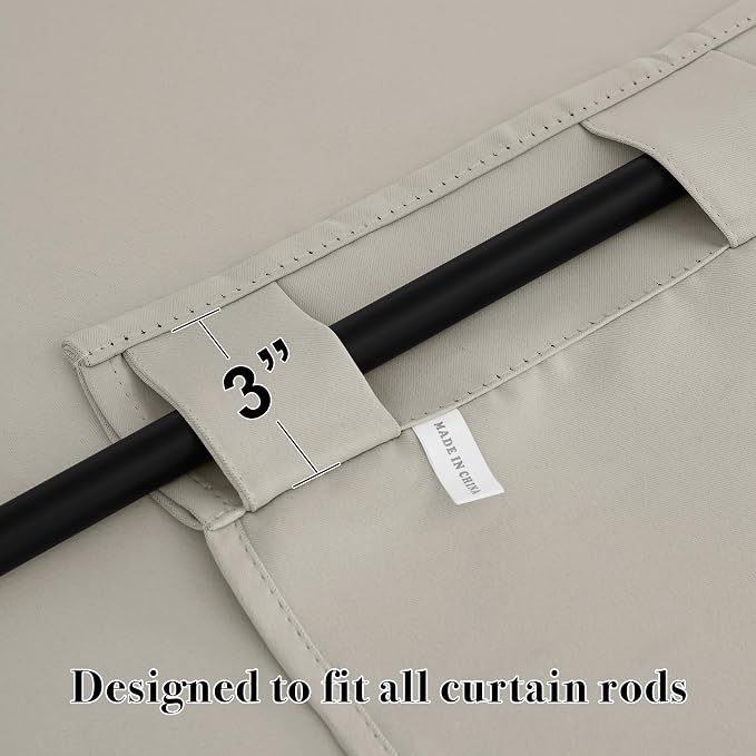 RYB HOME Blackout Curtains for Bedroom, Window Shades Thermal Insulating - Image 2