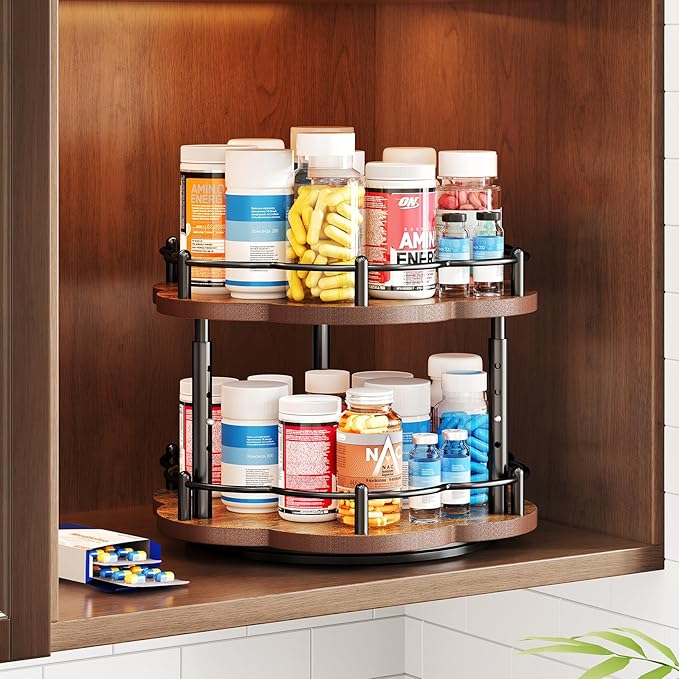 Lazy Susan Spice Rack Organization - Image 8