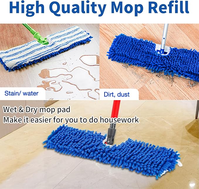 4 Pack Mop Heads Replacements Compatible - Image 4