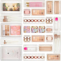 Vtopmart 25 PCS Plastic Drawer Organizers Set, 4-Size Versatile Bathroom and by Vtopmart