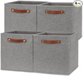 Temary 12x12 Storage Cube Bins 4 Pack Fabric Storage Cubes Storage Bins by TEMARY