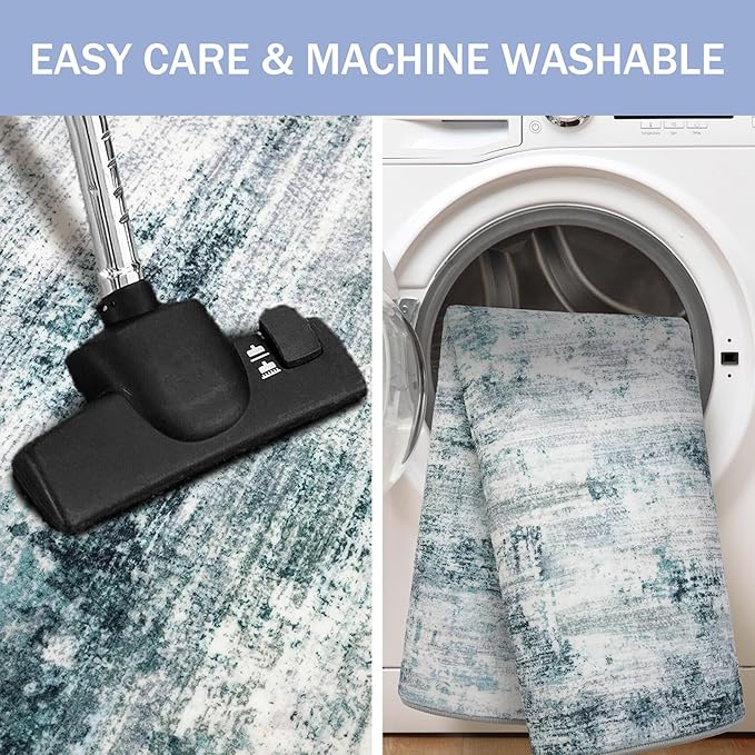 IOHOUZE Modern Abstract Area Rugs 6x9 Ft Washable Rugs - Image 3