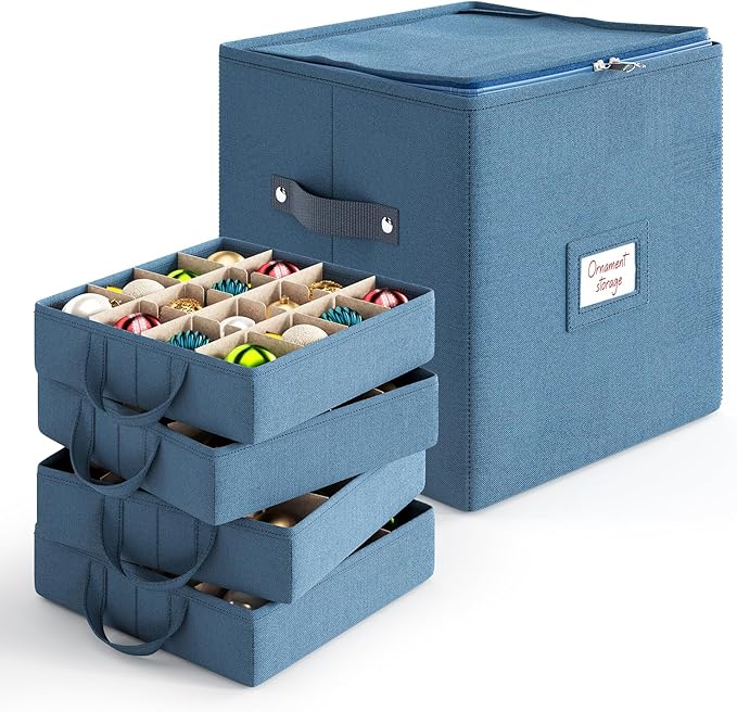 Hearth & Harbor Christmas Ornament Storage Box by HearthHarbor