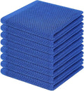 Homaxy 100% Cotton Waffle Weave Kitchen Dish Cloths, Ultra Soft Absorbent Quick by Homaxy