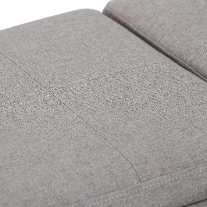 SIMPLIHOME Avalon 42 inch Wide Contemporary Rectangle Storage Ottoman in Cloud - Image 9