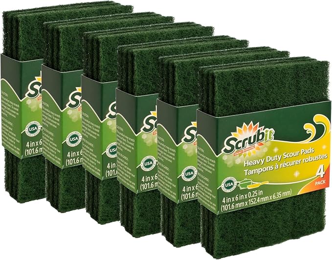 Scouring Pads - Heavy Duty Household Cleaning Scrubber - Reusable Scrubbing by SCRUBIT