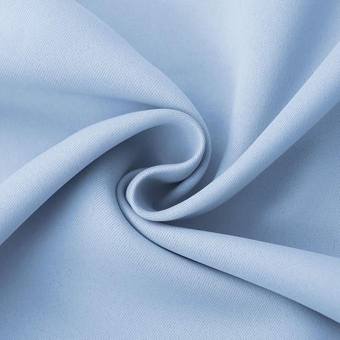 BGment Light Blue Blackout Curtains 36 Inch Length - Image 6
