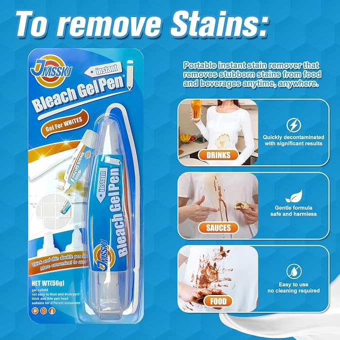 Bleach Pen, Bleach Pen For Clothing, Stain Remover Pen, Mold Stain Remover Gel - Image 2