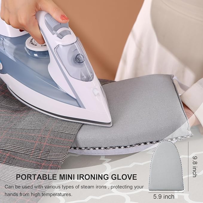 Ironing Board, Foldable Ironing Board Adjustable Height Compact Iron Board - Image 3