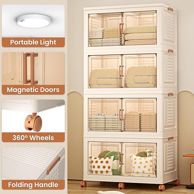 752QT/188Gal 4 Layers Stackable Storage Bins - Image 3