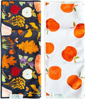 2 Double Sided Microfiber Hand Towels, 17x27 Inches Waffle Design Kitchen by CraeHome