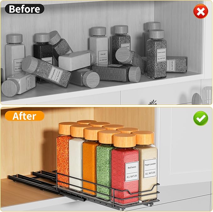RCHYFEED Pull Out Spice Rack Organizer - Image 2