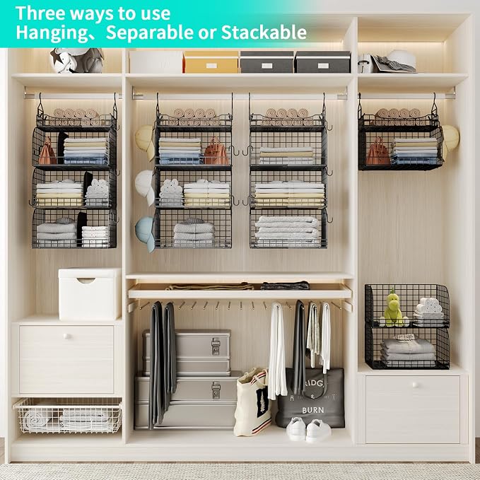 HapiRm Hanging Closet Organizer Storage - Image 2