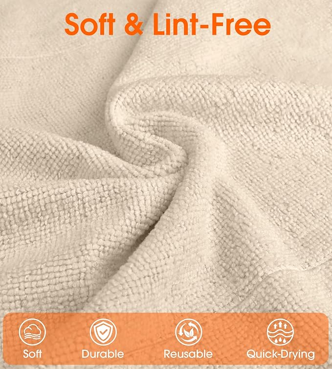 Roll of Microfiber Cleaning Cloth –100 Pack, Tear Away Microfiber Towels - Image 3