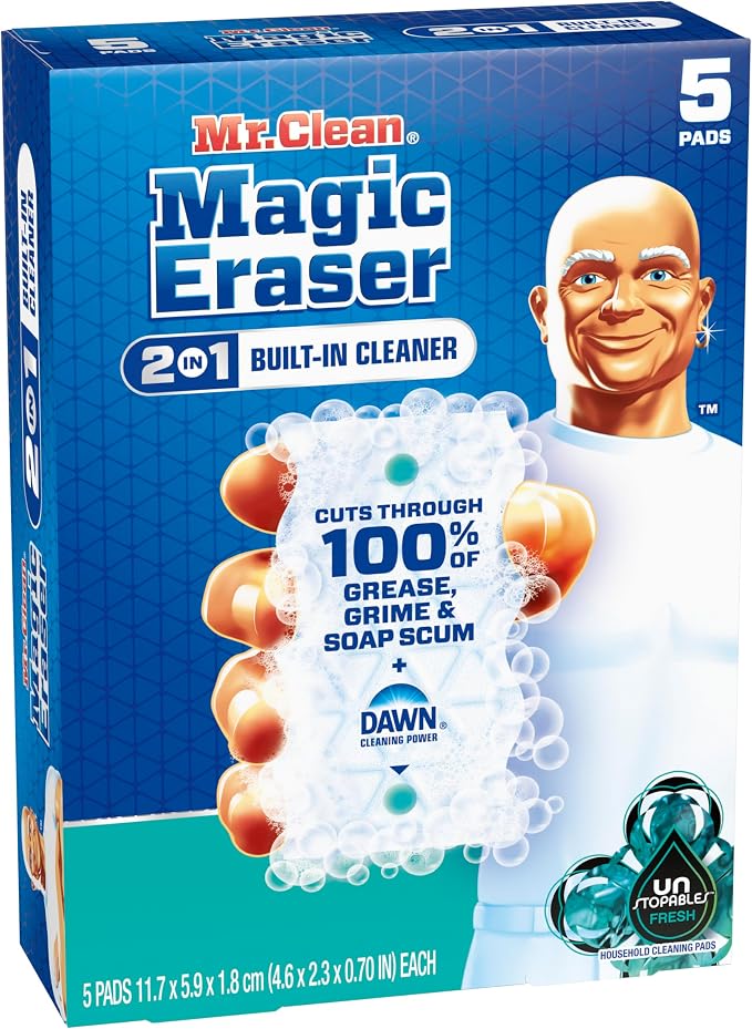 Mr. Clean Magic Eraser Foaming Sponge, All Purpose Cleaner, Dawn Cleaning Power - Image 12