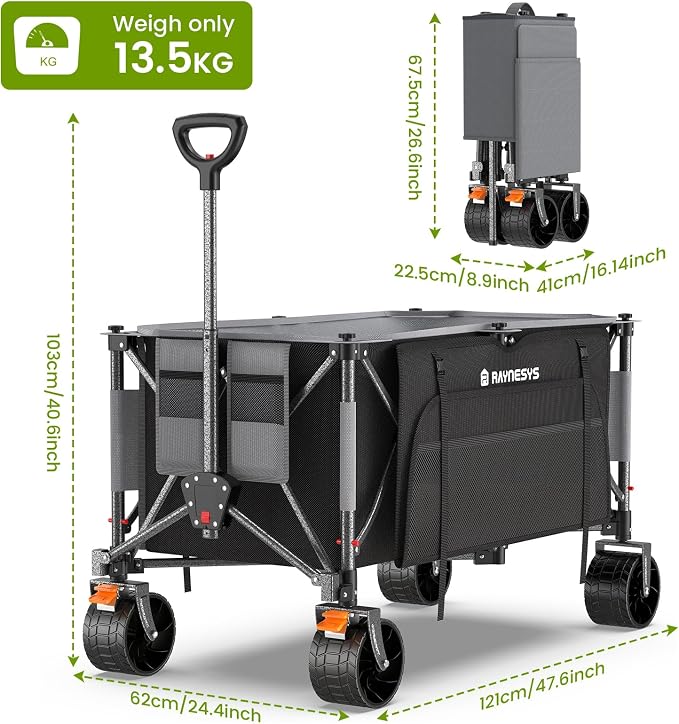 300L Collapsible Wagons Cart - Image 7