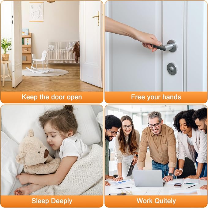Crosize Magnetic Door Stoppers 2 Pack, Stainless Steel Door Catch - Image 6
