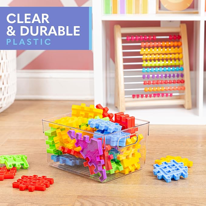 Plastic Food Storage 8 Pack Clear Container Bin - Image 6