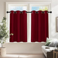 PONY DANCE Christmas Burgundy Red Blackout Curtains and Drapes, Thermal by PONYDANCE