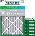 Filterbuy 24x30x2 Air Filter MERV 8 Dust Defense Replacement, Electrostatic by Filterbuy