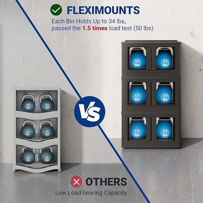 FLEXIMOUNTS 150 QT Stackable Storage Bins - Image 3