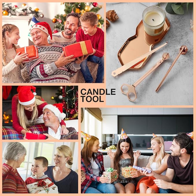 PATOISE 4 in 1 Candle Accessory Set, Wick Trimmer, Candle Snuffer, Wick Scoop - Image 8