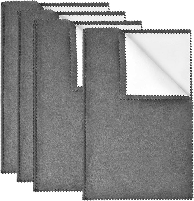 SEVENWELL 4pcs Jewelry Polishing Cleaning Cloth Large 10'' x 12'' by SEVENWELL