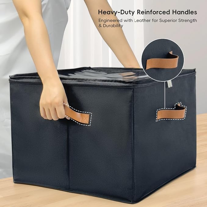 Shoe Organizer for Closet, 3 Pack Shoe Storage Bins - Image 6