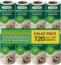 Extra Sticky Lint Roller Refills, Fits Most 3.9"-4" Standard Size Lint Roller by vantaly