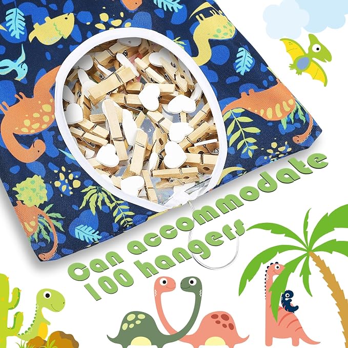 2 Pcs Dinosaurs Clothespin Holder - Image 3