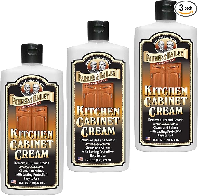 Parker and Bailey Kitchen Cabinet Cream-Wood Cleaner-Grease Remover 16 oz by ParkerBailey