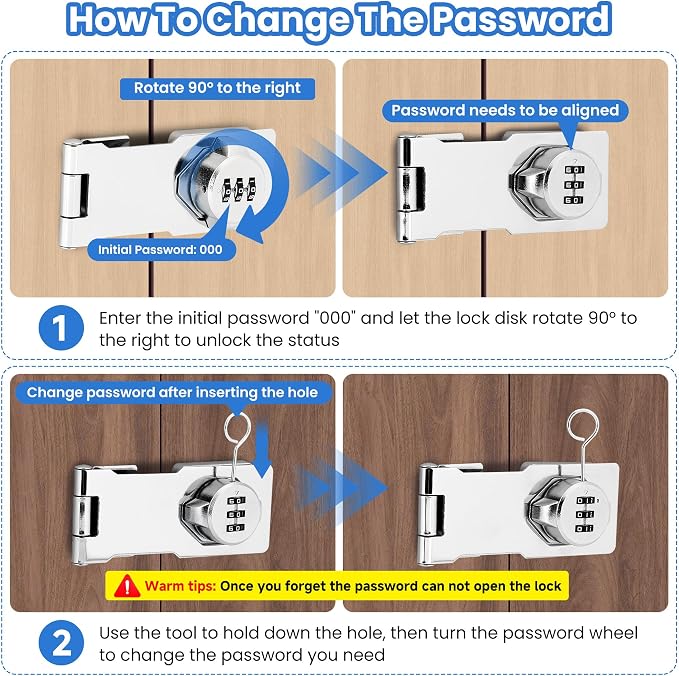 Keyless Cabinet Lock with Combination Code - Image 6