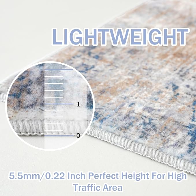 IOHOUZE Abstract Area Rugs 8x10 Ft Washable Large Rugs - Image 5