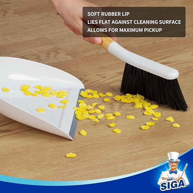 MR.SIGA Dustpan and Brush Set, Portable Cleaning Brush and Dustpan Combo - Image 3