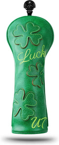 Golf Headcovers Golf Club Head Covers Four Leaf Clover Good Luck Charm by BigTeeth