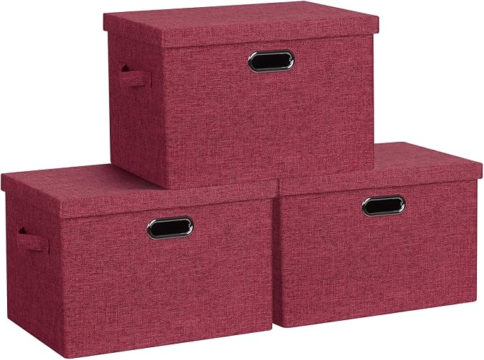 Large 17" 36 Quart Collapsible Stackable Storage Bins by GraciadecoStorage