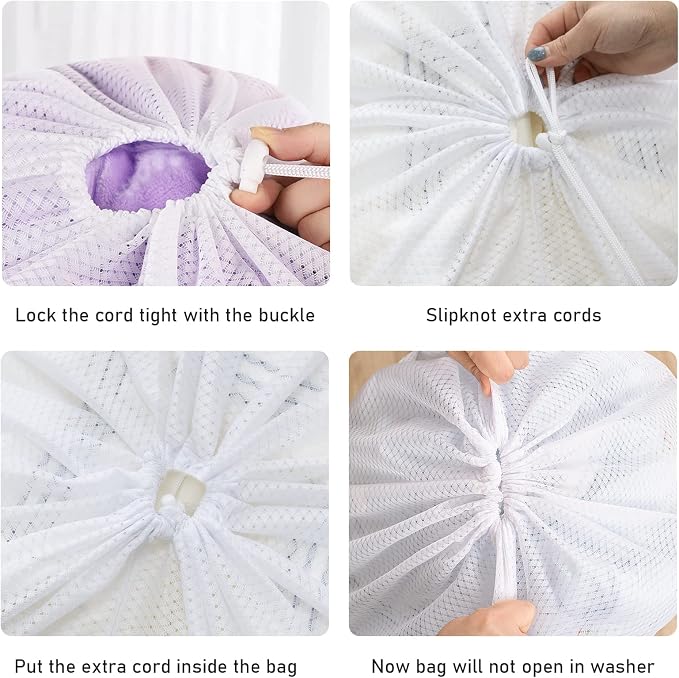 Polecasa Diamond Mesh Laundry Bags, Large Laundry Hamper Liner, Laundry Bag - Image 5