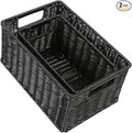 HOONEX Wicker Baskets for Storage, Plastic Baskets for Organizing by HOONEX