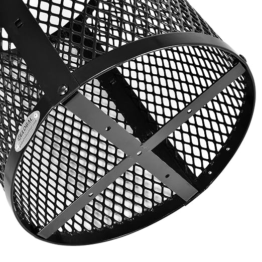 Global Industrial Outdoor Diamond Steel Trash Can - Image 4