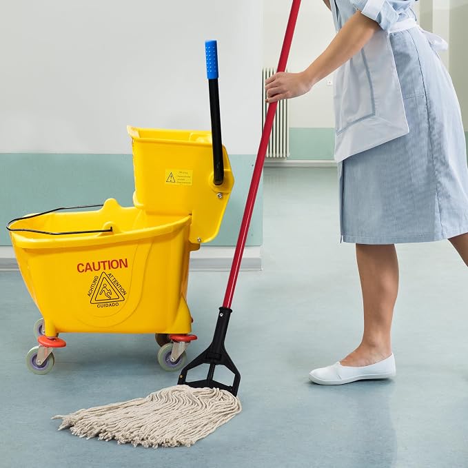 Matthew Cleaning 24oz 6Pack Cotton Floor Mop, Looped-Open String Heavy Duty - Image 4