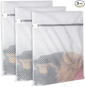 3Pcs Durable Honeycomb Mesh Laundry Bags by SUERIV