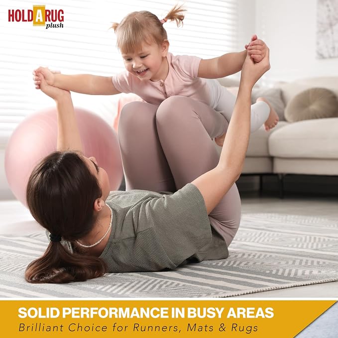 Hold-a-Rug Plush 2' x 12' Nonskid, Nonslip Rug Pad, Reversible Gripper - Image 6