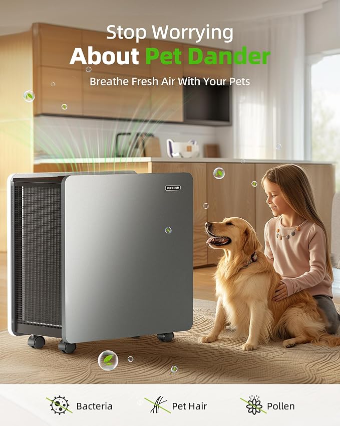 Air Purifier for Large Room: Ture HEPA Air Filter for Allergies Pets Asthma - Image 8