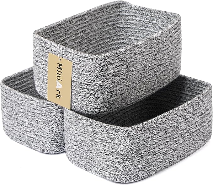 Small Storage Baskets for Organizing | Closet Organizer Bins | Shelf Toy Basket by MiniArkStorageBasketsHome