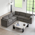 CHITA Oversized Modular Sectional Fabric Sofa Set, FSC Certified Extra Large 5 by CHITALIVING