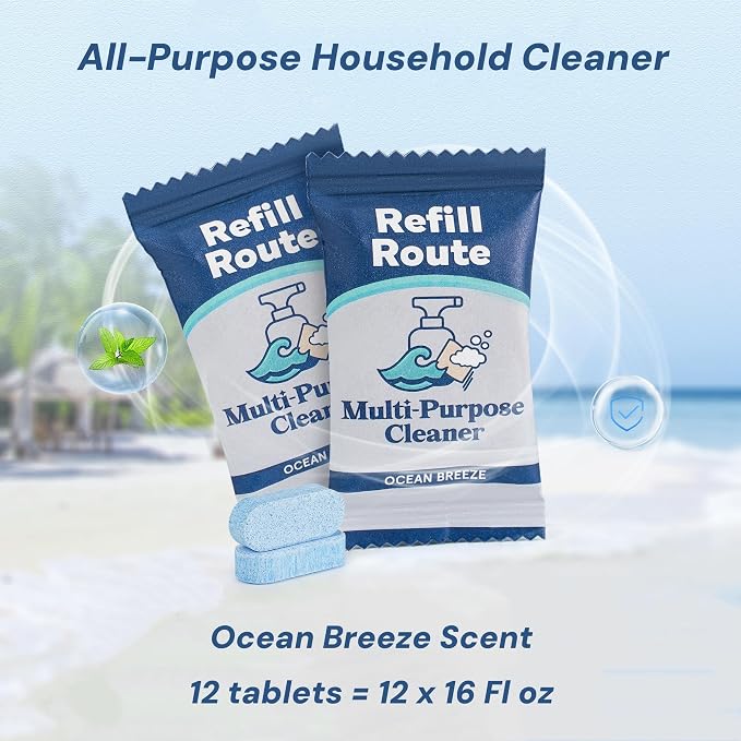 Multi-Surface Cleaner Refills -Daily All Purpose Cleaning Tablet 12 Packs - Image 4