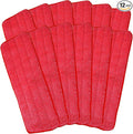 Microfiber Mop Pads, 18x 6 Inch Reusable and Washable Spray Mop Pads, Wet and by Unknown
