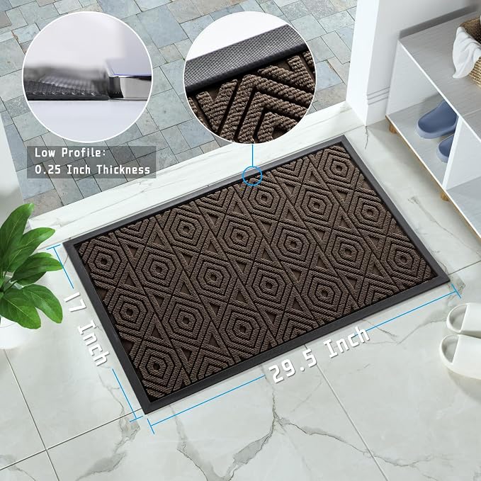 Yimobra Door Mat, Outdoor Indoor Entrance Welcome Mat, Heavy Entry Front Door - Image 9