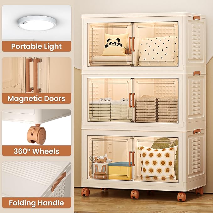 568QT/141Gal 3 Layer Stackable Storage Bins - Image 3