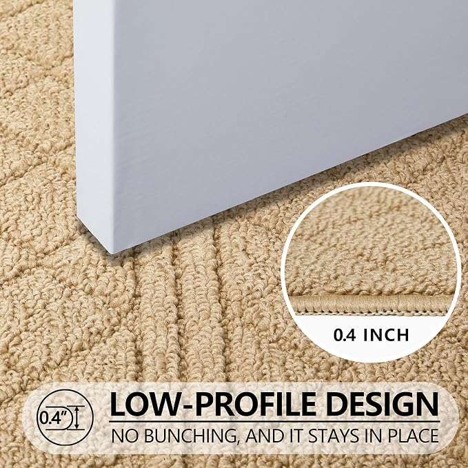 REFETONE Indoor Doormat, Front Back Door Mat 24"x36" Absorbent Rubber Backing - Image 3
